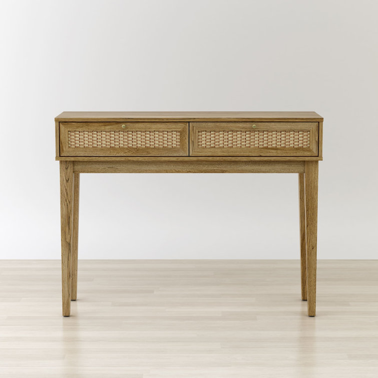 Bodrum 43" Natural Wood Console Table with Storage