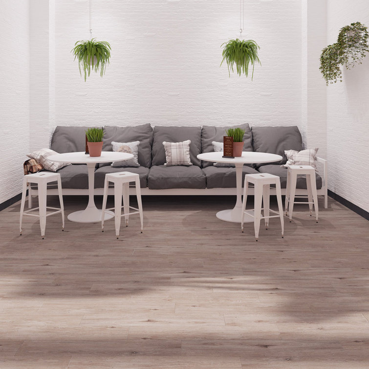 Straw Matte 6" x 36" Glue Down Luxury Vinyl Plank Flooring