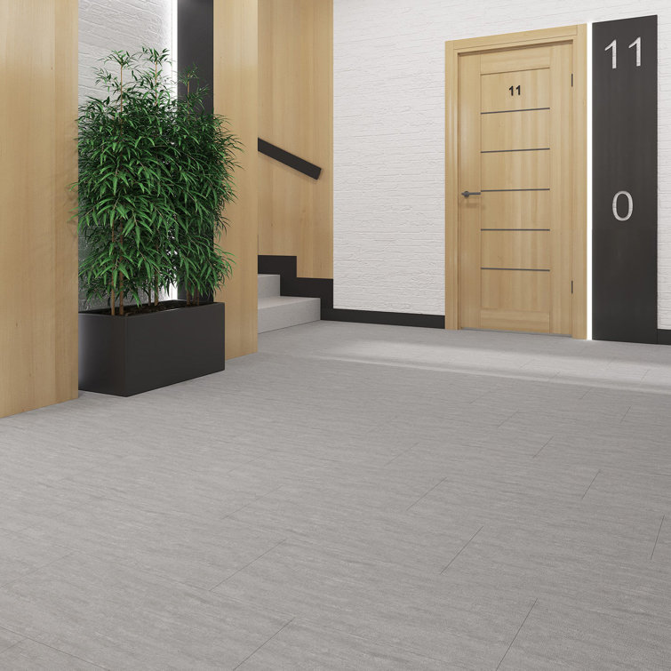 Glacier Gray 12" x 24" Glue Down Luxury Vinyl Tile
