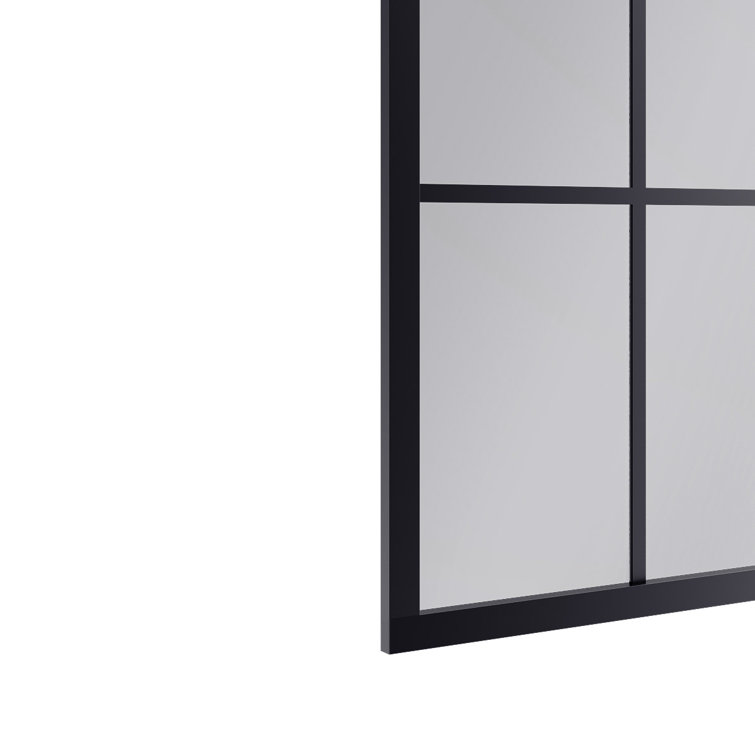 75'' Black Aluminum and Glass Framed Shower Enclosure