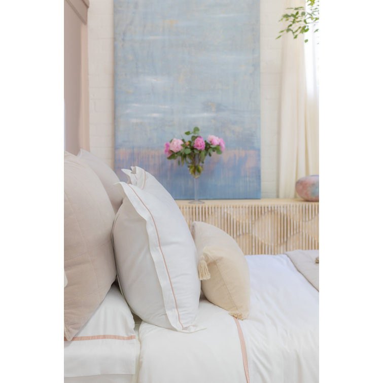 Taupe Velvet Lumbar Throw Pillow with Tassels
