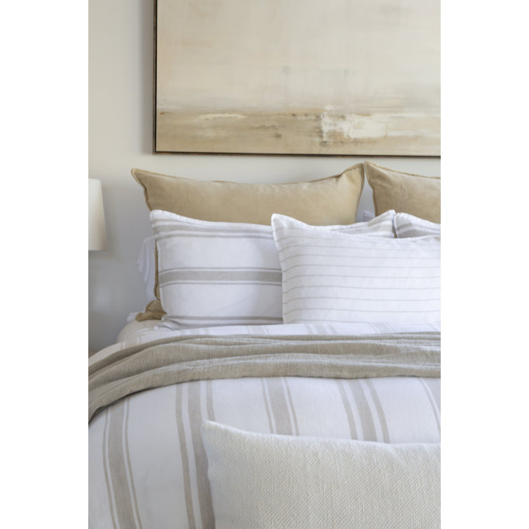 Bianca Natural Velvet Oversized 38"x36" Lumbar Pillow
