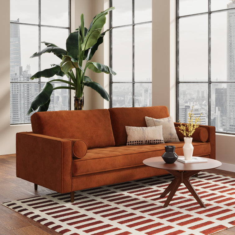 Walnut Round Mid-Century Modern Dining Table