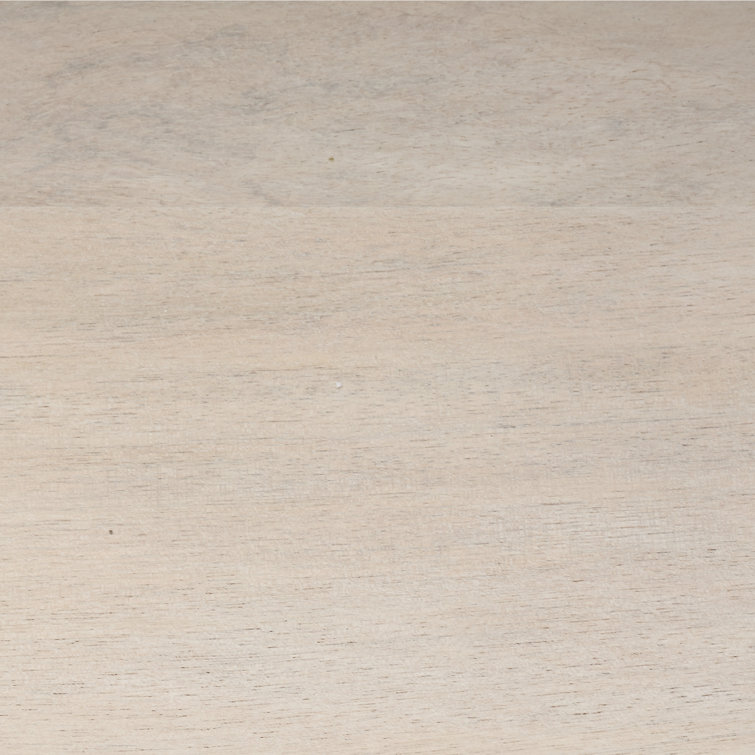 Light Bleach Mango Wood Rectangular Dining Table for Eight