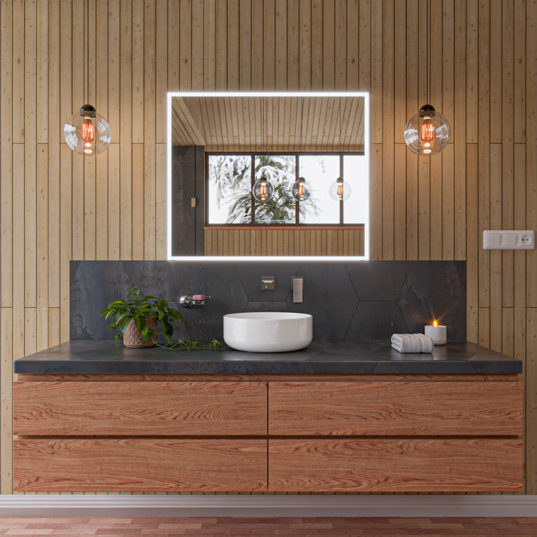 White Ceramic Round Above Mount Bathroom Sink