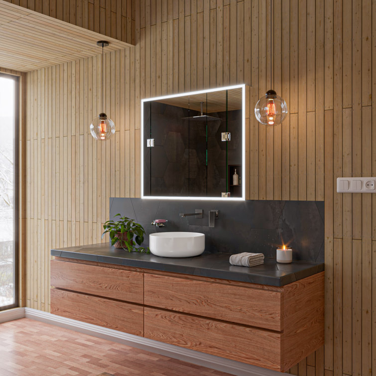 White Ceramic Round Above Mount Bathroom Sink