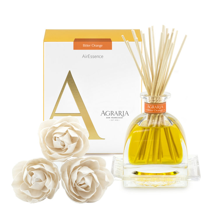 Bitter Orange Floral Reed Diffuser with Sola Flowers