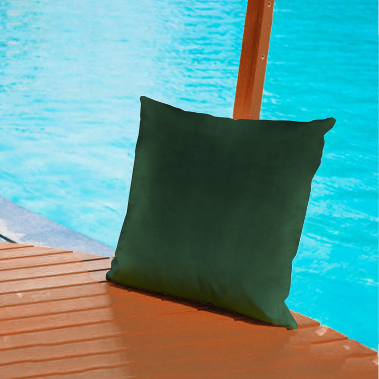 Timber Green Waterproof Polyester Outdoor Pillow Covers 20x20 Inches