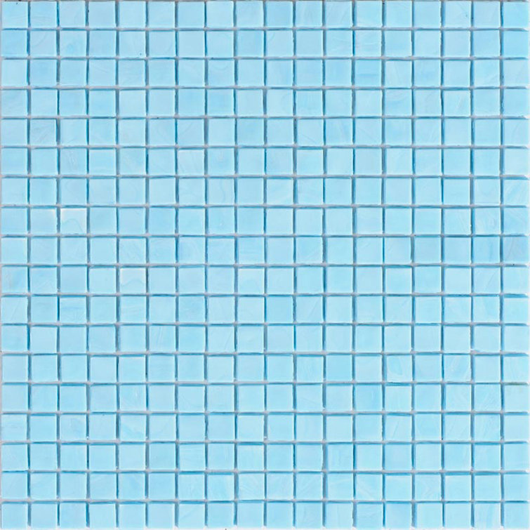 Sky Blue Glass Mosaic Wall and Floor Tile