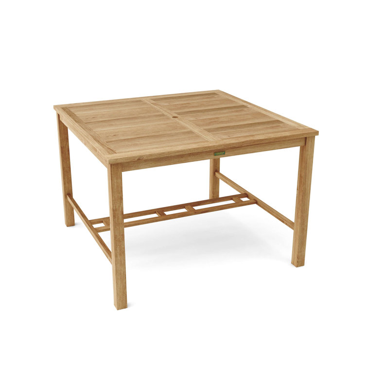 Windsor Natural Teak Square Bar Height Table