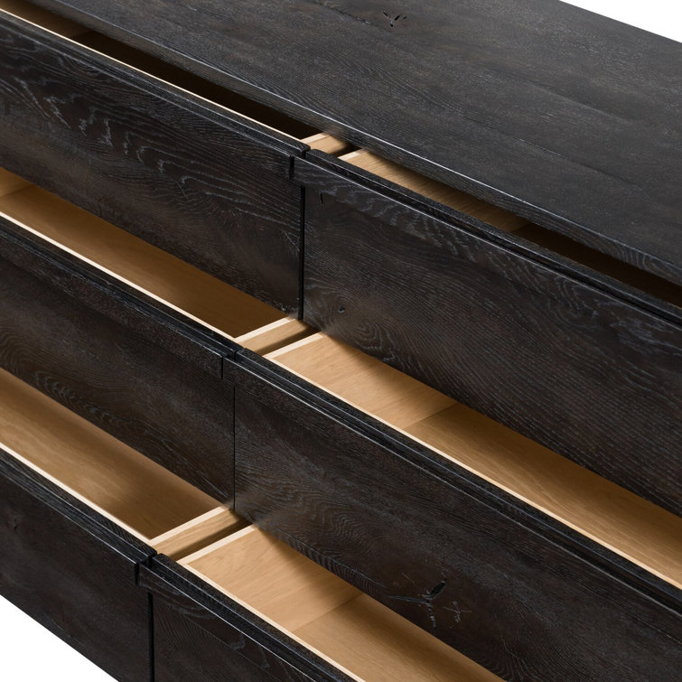 Espresso Double Dresser with Soft Close and Dovetail Drawers