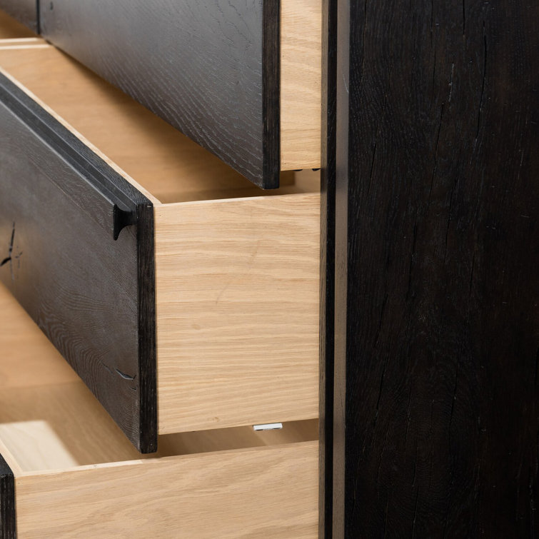 Espresso Double Dresser with Soft Close and Dovetail Drawers