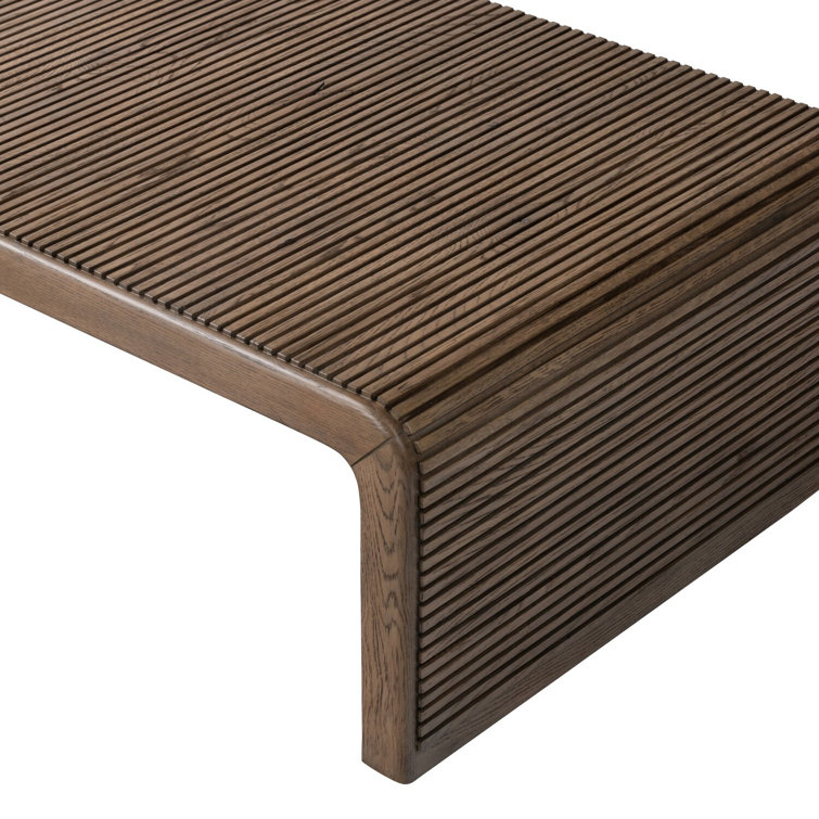 Soren 65" Gray Oak Rectangular Coffee Table with Storage