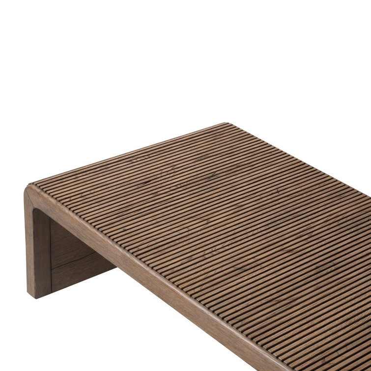 Soren 65" Gray Oak Rectangular Coffee Table with Storage