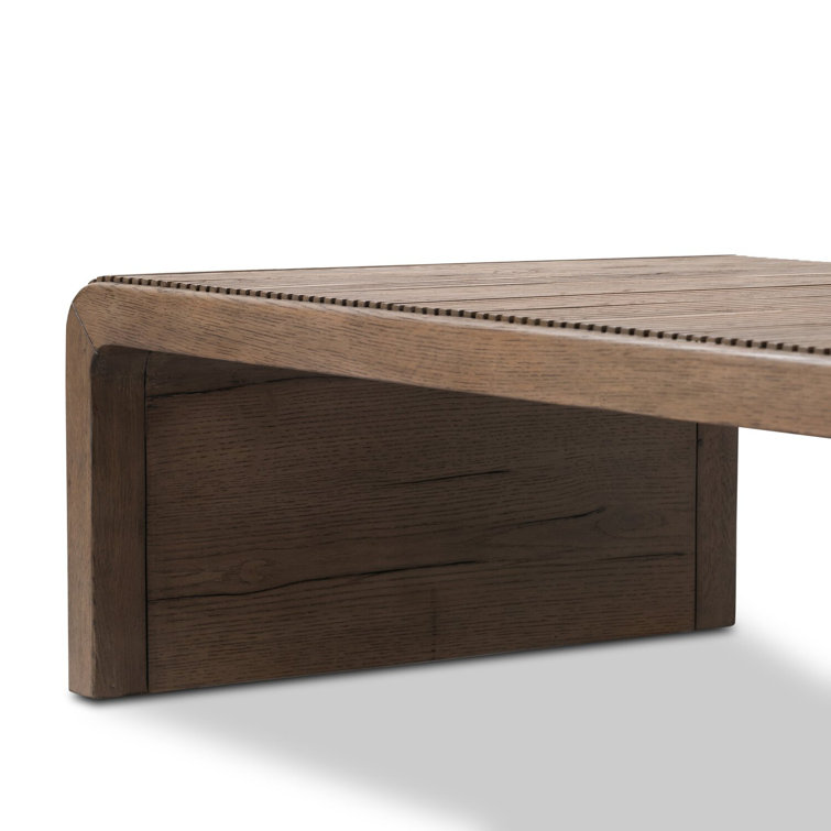 Soren 65" Gray Oak Rectangular Coffee Table with Storage