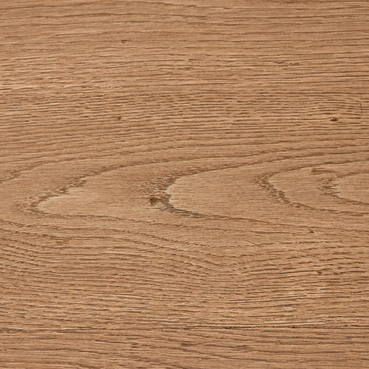Natural Oak Ribbed Media Console with Cabinet