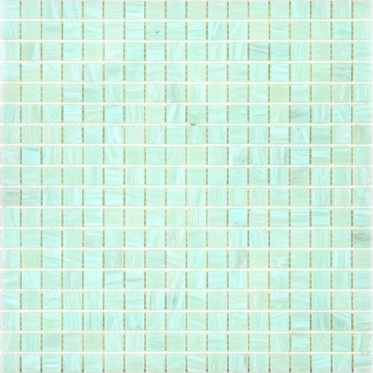 Ice Green Iridescent Glass Mosaic Wall and Floor Tile