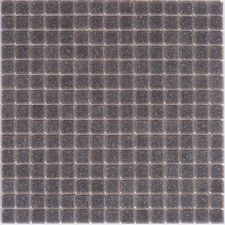 Fog Gray 12" x 12" Iridescent Glass Mosaic Tile