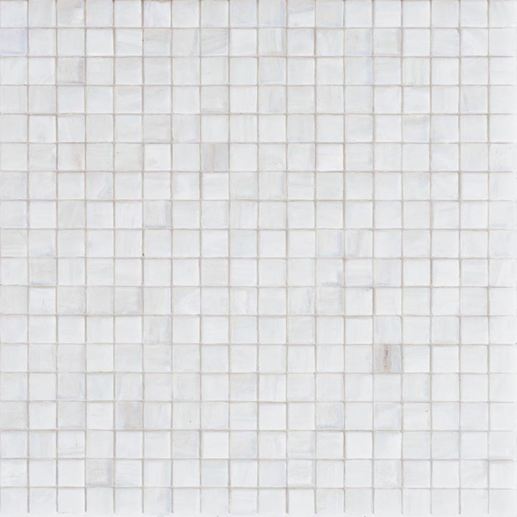 White Dove Glossy Iridescent Glass Mosaic Tile for Walls and Floors
