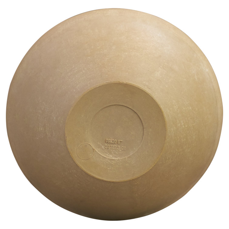 Taupe Classic Transitional Round Tabletop Planter for Indoor & Outdoor