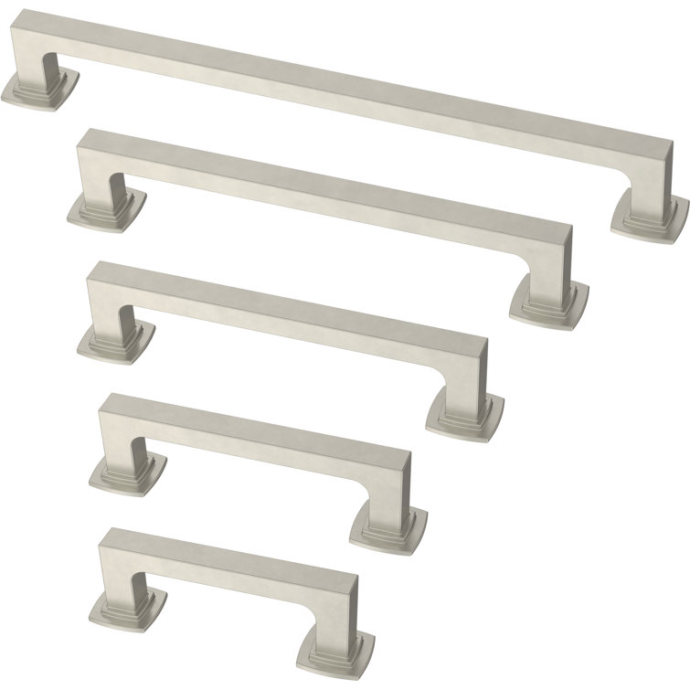 Brushed Nickel 3" Center Bar Pull with Installation Hardware