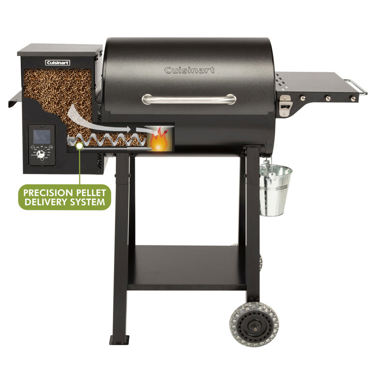 Cuisinart Black Steel 465 sq. in. Wood Pellet Grill and Smoker