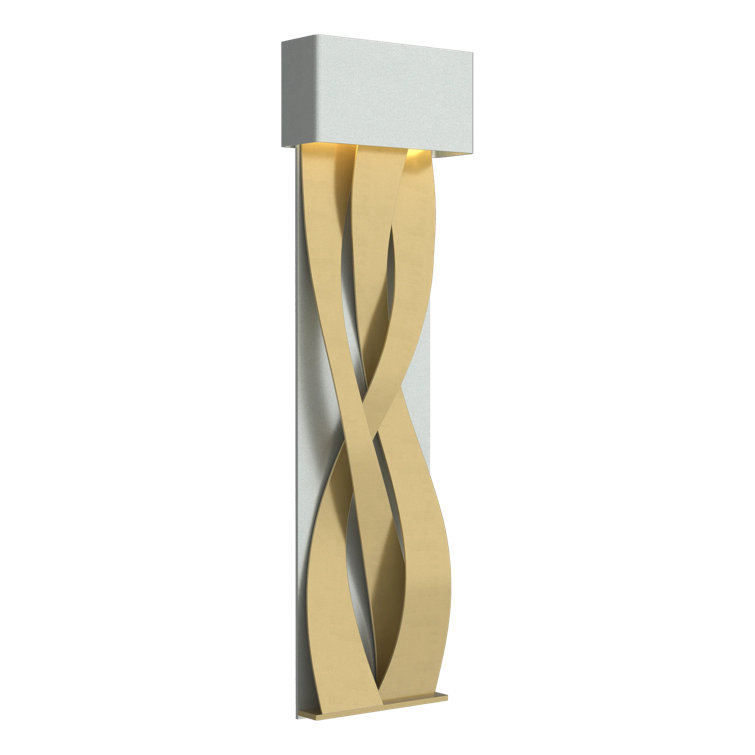 Elegant Tress 32" Black and Vintage Platinum LED Wall Sconce