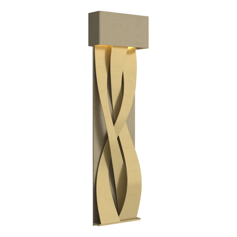 Elegant Tress 32" Black and Vintage Platinum LED Wall Sconce