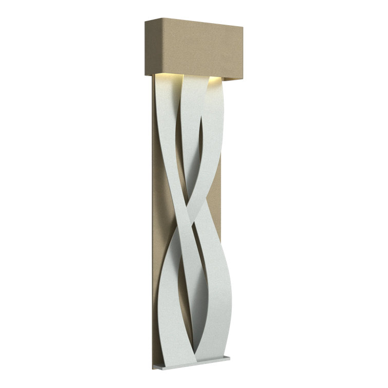 Elegant Tress 32" Black and Vintage Platinum LED Wall Sconce