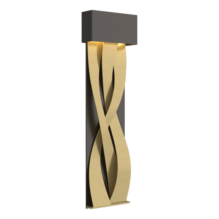 Elegant Tress 32" Black and Vintage Platinum LED Wall Sconce