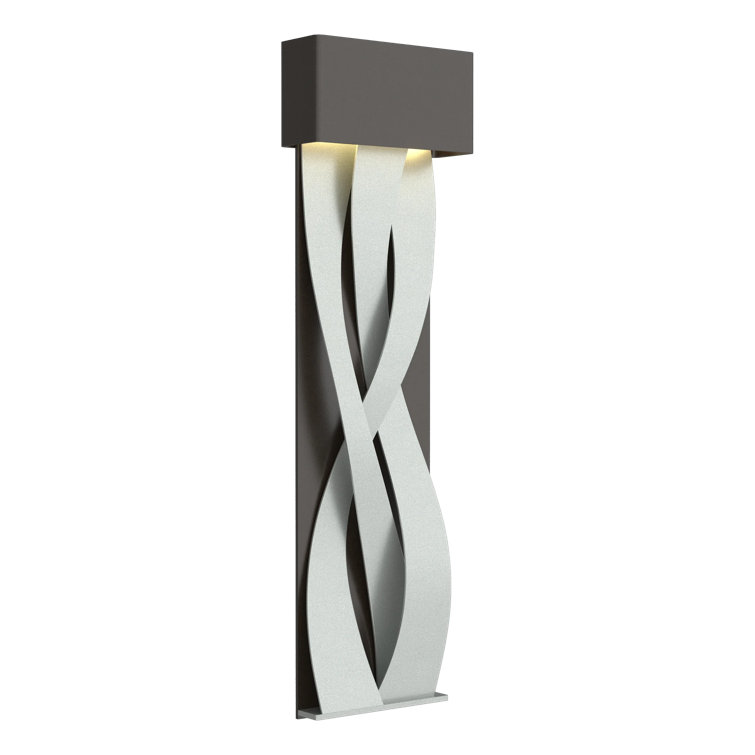Elegant Tress 32" Black and Vintage Platinum LED Wall Sconce