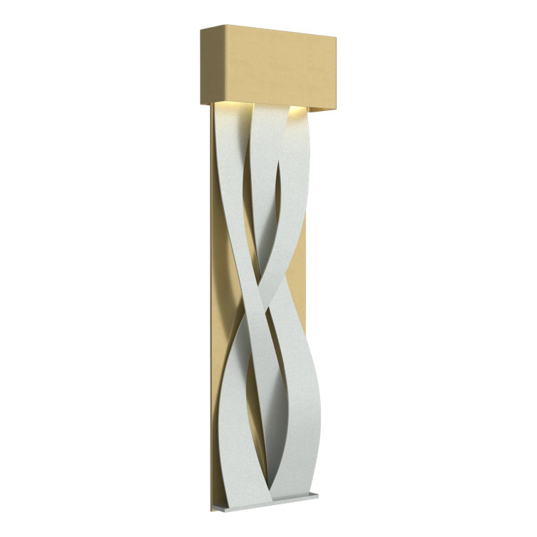 Elegant Tress 32" Black and Vintage Platinum LED Wall Sconce