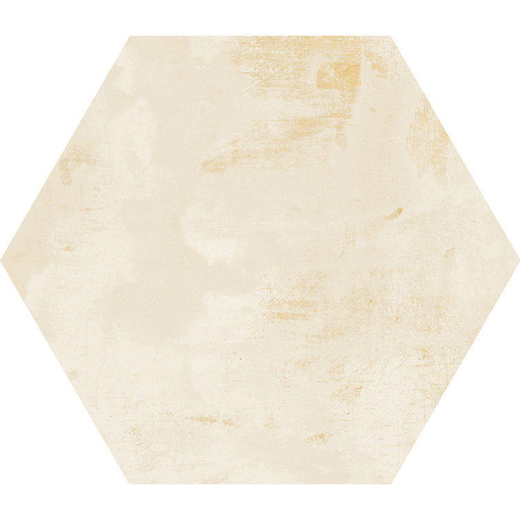 Aureate Large Format Beige Porcelain Hexagon Tile