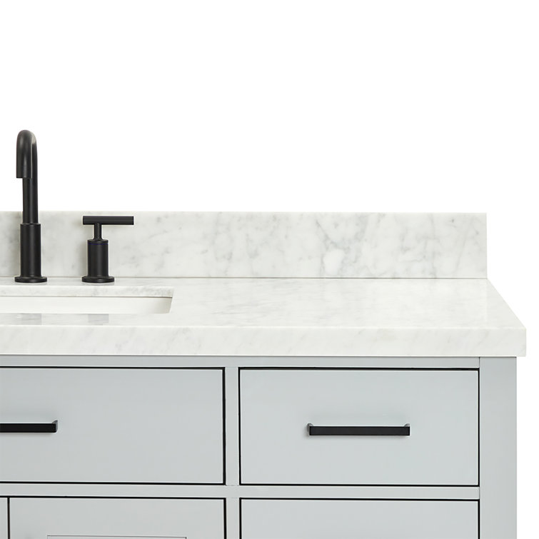 Hepburn 55" Gray Freestanding Single Basin Vanity Set