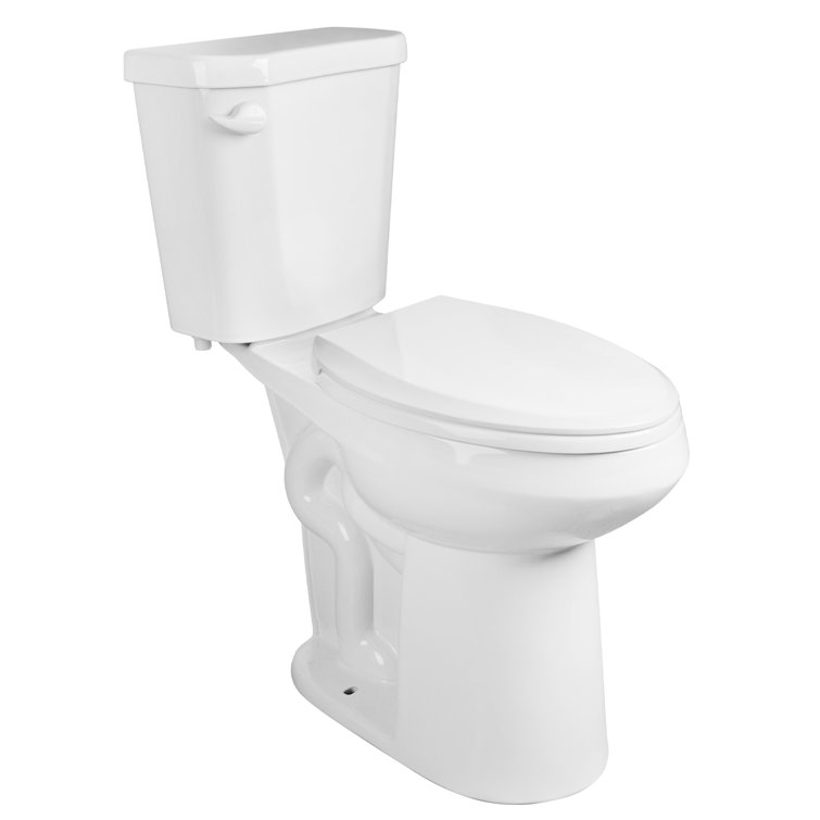 21-Inch White Ceramic Elongated High Efficiency Toilet
