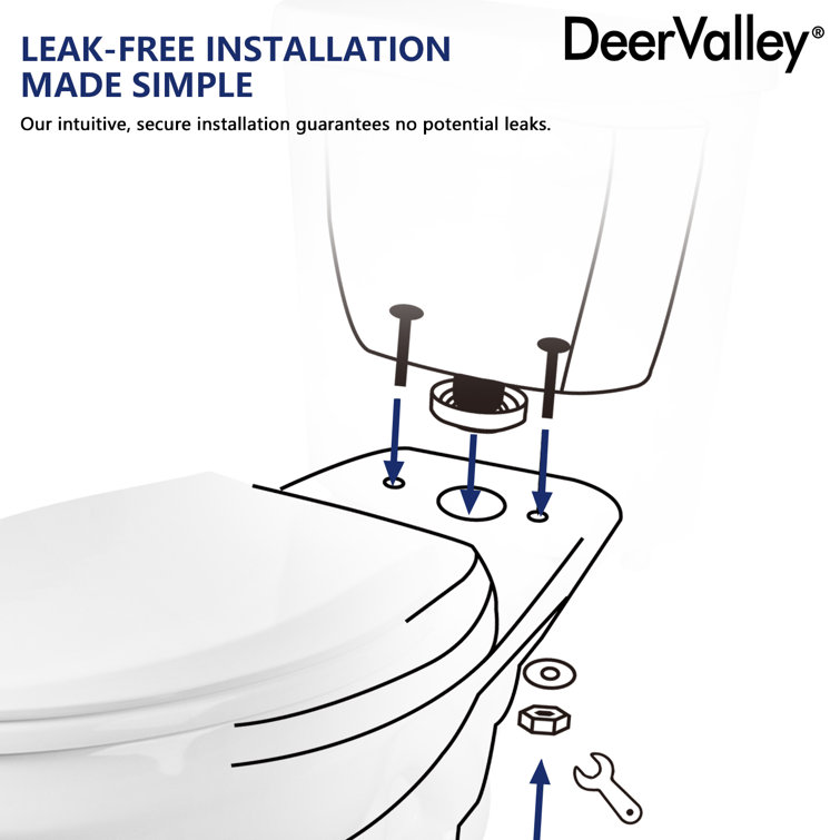 21-Inch White Ceramic Elongated High Efficiency Toilet