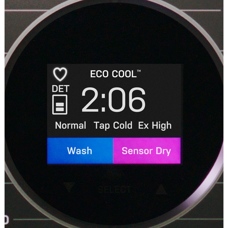 Black 4.8 Cu. Ft. Smart Electric Washer/Dryer Combo