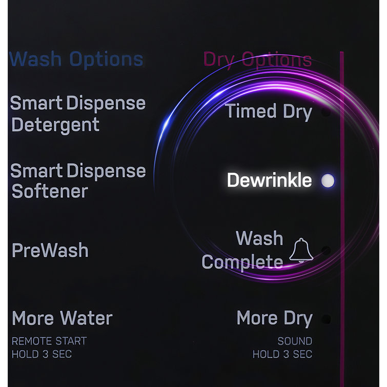 Black 4.8 Cu. Ft. Smart Electric Washer/Dryer Combo
