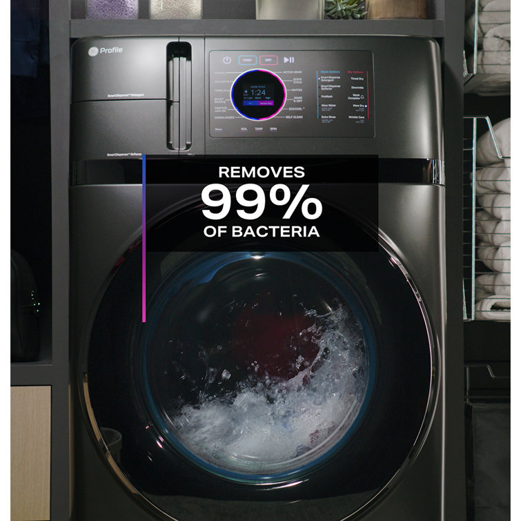 Black 4.8 Cu. Ft. Smart Electric Washer/Dryer Combo