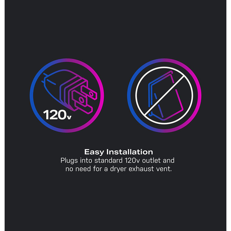Black 4.8 Cu. Ft. Smart Electric Washer/Dryer Combo