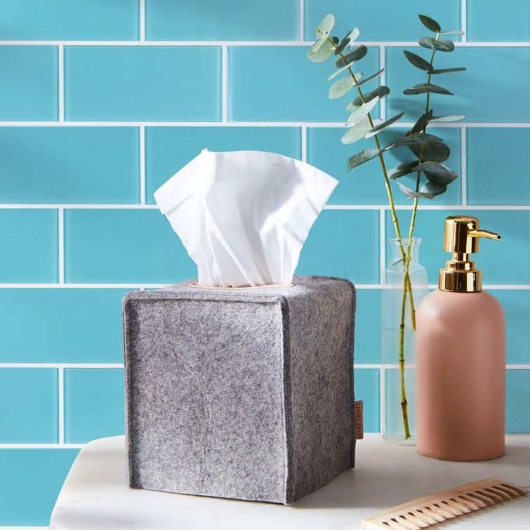Aqua Blue 3'' x 6'' Glass Peel and Stick Subway Tile