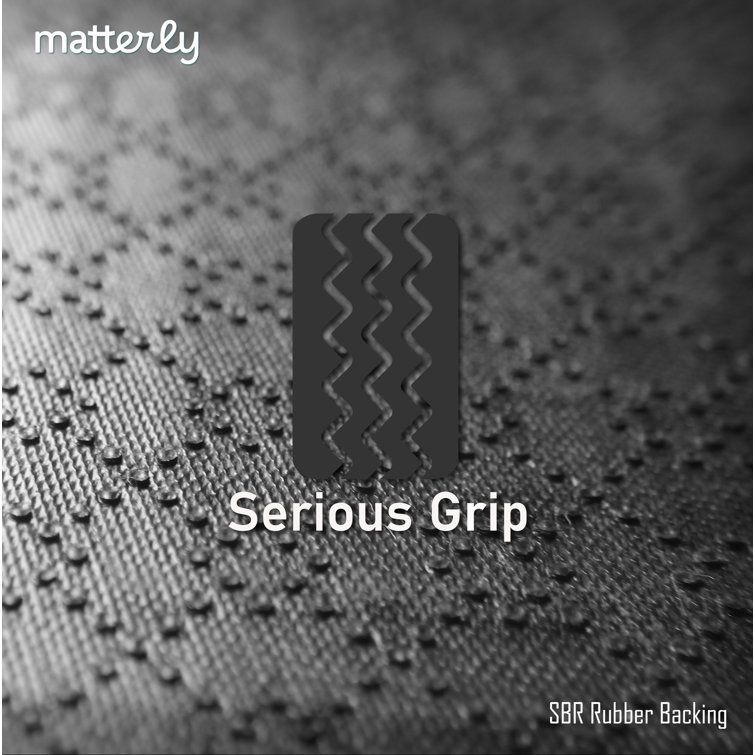 Charcoal Lattice Pattern Outdoor Rubber Door Mat