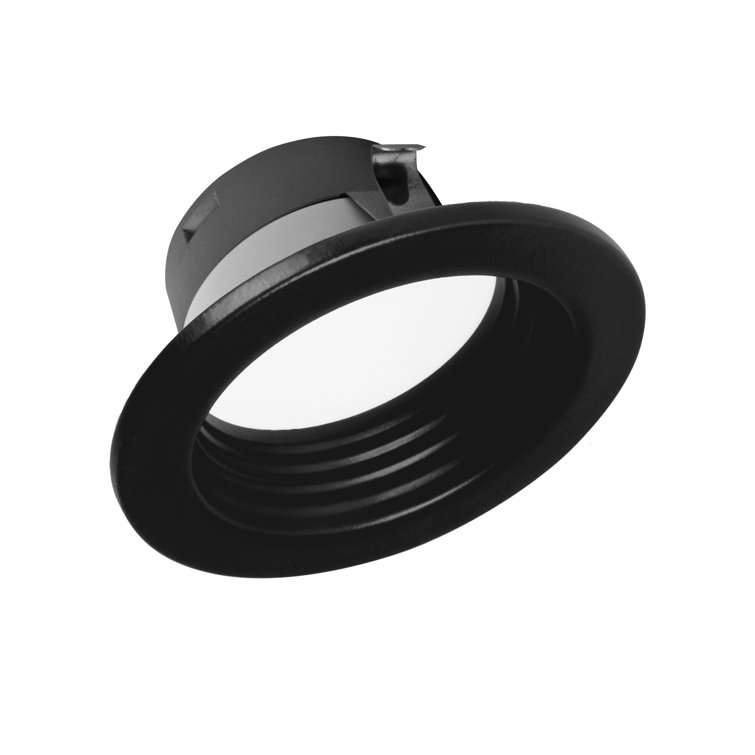 4-Inch Black Selectable CCT Dimmable LED Recessed Downlight
