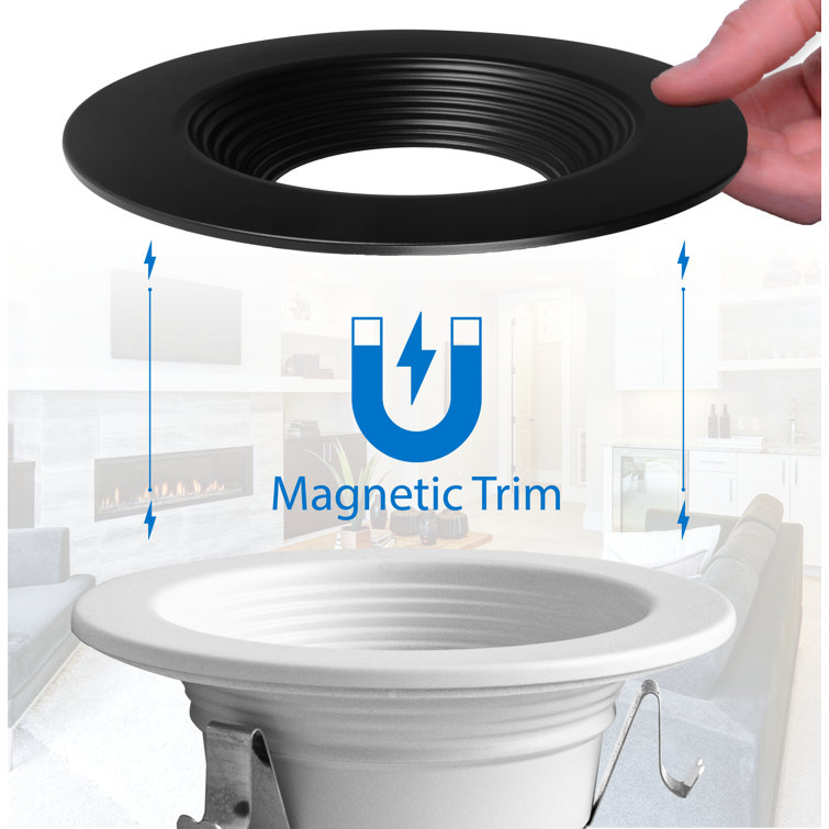 4-Inch Black Selectable CCT Dimmable LED Recessed Downlight