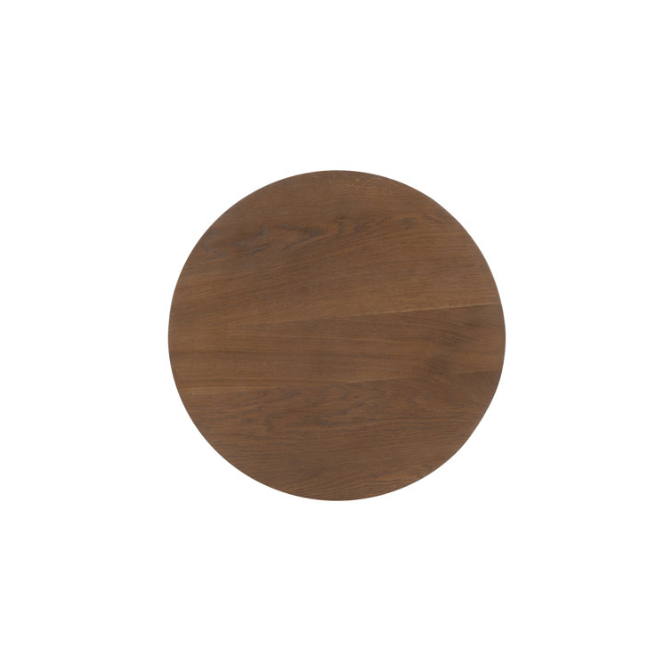 Theo Brown Solid Oak 2-Drawer Scandinavian Nightstand