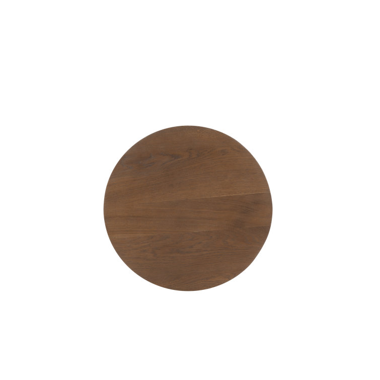 Theo Brown Solid Oak 2-Drawer Scandinavian Nightstand