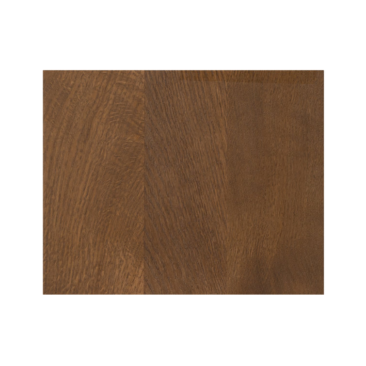 Theo Brown Solid Oak 2-Drawer Scandinavian Nightstand