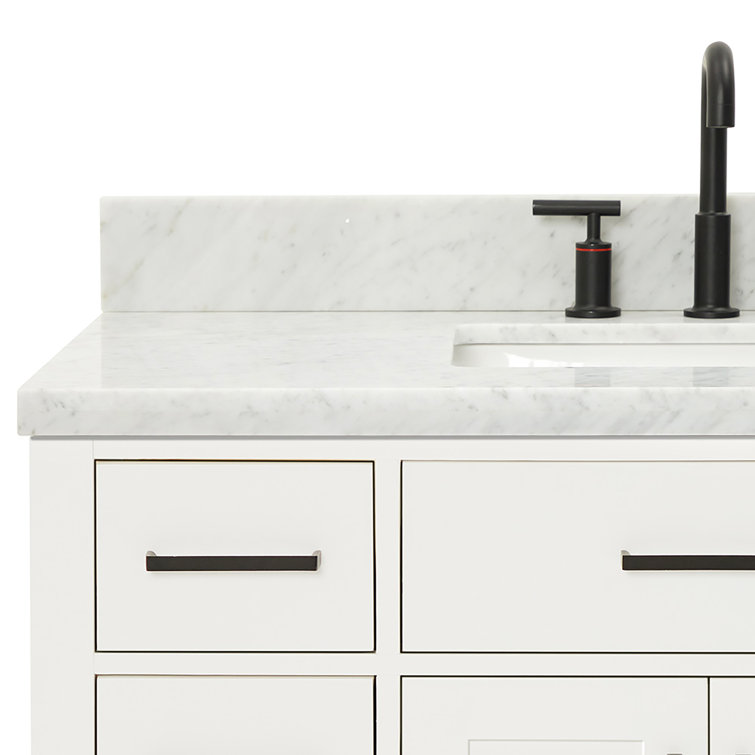 Hepburn 43" White Marble Top Single Basin Vanity