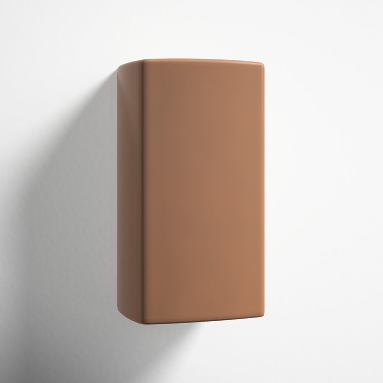 Adobe Ceramic Hardwired Outdoor Wall Light Fixture
