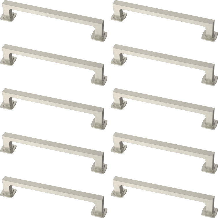 Satin Nickel 6-5/16" Contemporary Cabinet Handle Pulls
